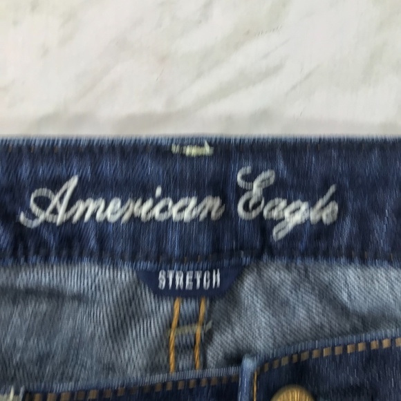 👻American Eagle Skinny Jeans Medium Wash 8 L 🐝 - Picture 8 of 10